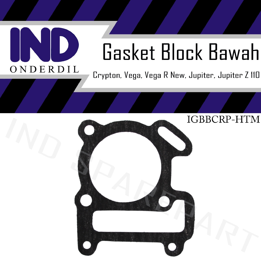 Gasket Paking-Packing Block-Blok Bawah Seher Cylinder-Silinder Crypton/Vega-R  New/Jupiter-Z 110