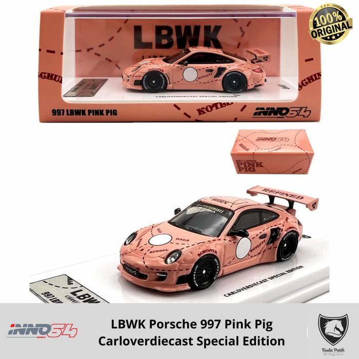 Inno 1/64 Lbwk Porsche 997 Pink Pig Carloverdiecast Special Inno64 By Eastern