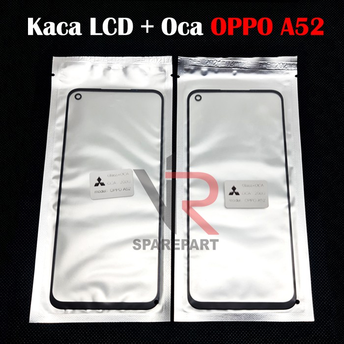 GLASS - KACA LCD TS OPPO A52 / A92 2020 + LEM OCA