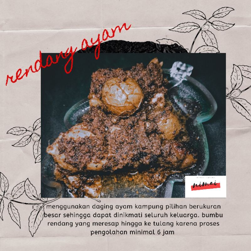 

Rendang Minang NIMAI - Ayam Kampung