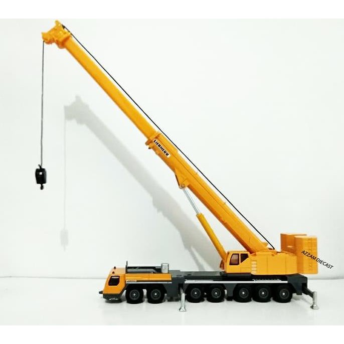 DIECAST MINIATUR ALAT BERAT- TRUCK MOBILE CRANE LIEBHERR- 87-SIKU-BARU