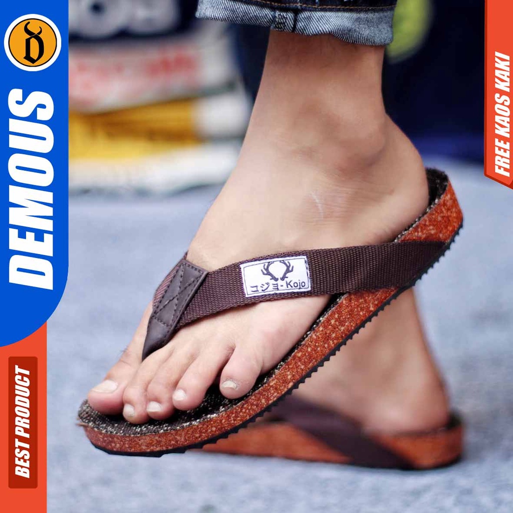 DEMOUS SORA Sandal Jepit Pria Simple Terbaru Kekinian