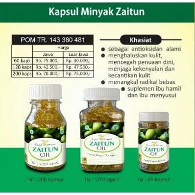 Hiu Zaitun Tursina Herbal Anti Penuaan Kolesterol Pencernaan Kesehatan Shopee Indonesia