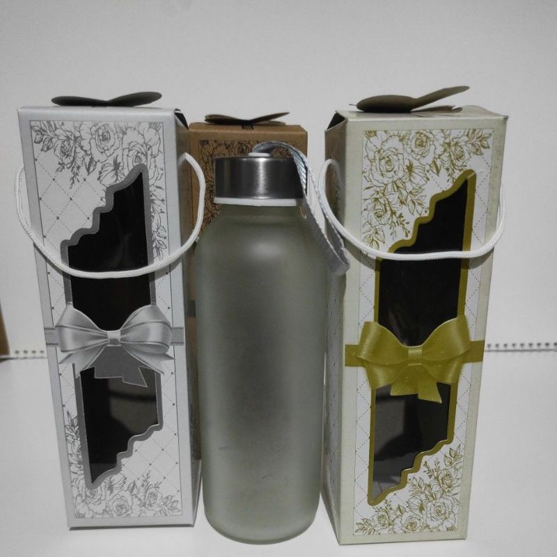 Souvenir botol doff 420 ml kemasan box