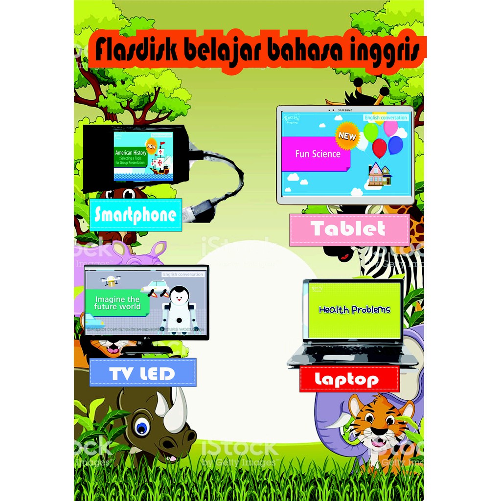 Flasdisk Video Belajar Bahasa Inggris Anak