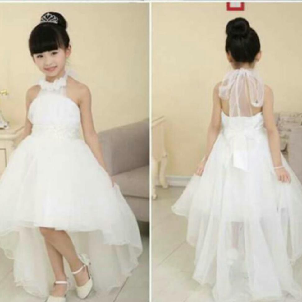 Hot Gaun Pesta Anak Putih /Gaun Anak Putih