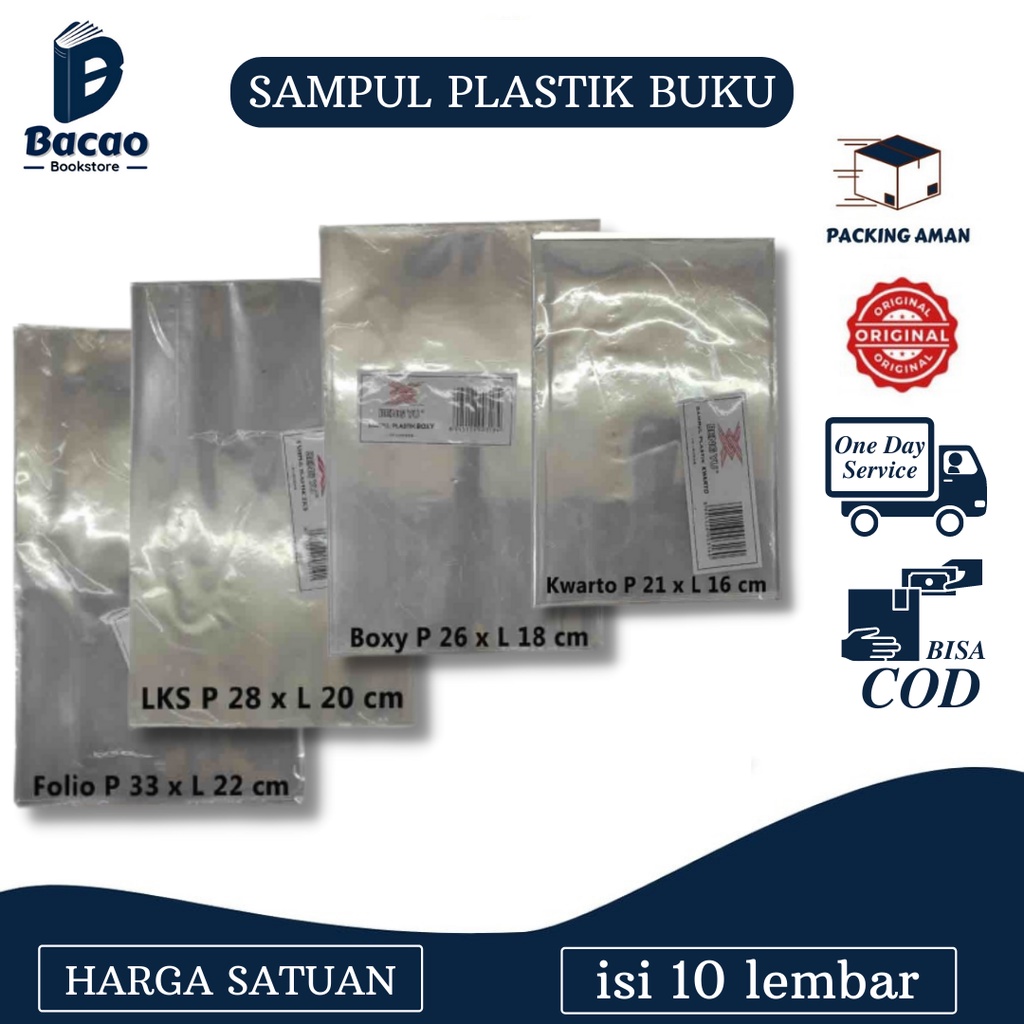 Jual Sampul Buku Plastik Bengyu Kwarto Boxy Lks Folio Merek Bengyu