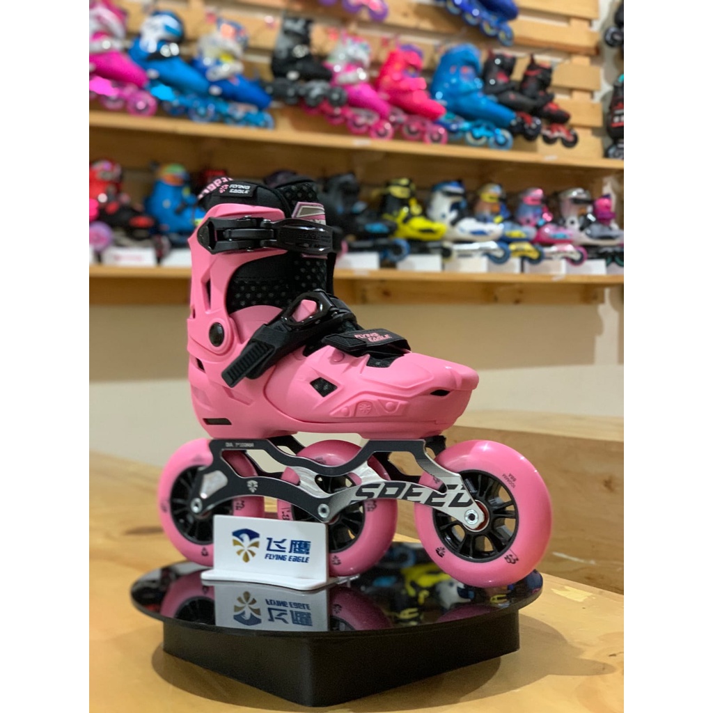Sepatu Roda Inline Skate Anak Flying Eagle S7 Speed Pink