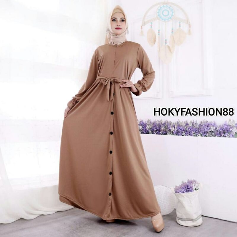 PLAIN DRESS-BAJU GAMIS JERSEY MUSLIM WANITA CANTIK TERBARU