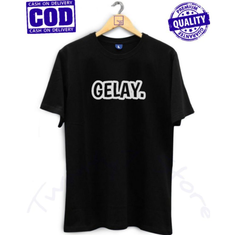 KAOS DISTRO GELAY HITS BAJU DISTRO KEKINIAN COWOK CEWEK