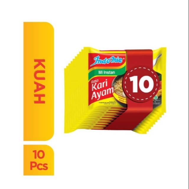 

Indomie Mie Kari Ayam [72 g x 10 pcs]