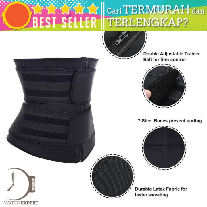 Bisa COD Korset Pembentuk Tubuh Ideal Body Shaper Strap Waist Underwear Women Slimming Size L