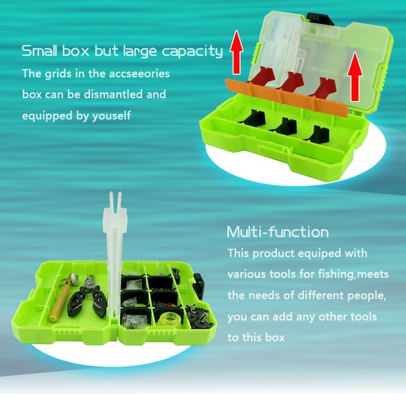 Jakemy Fishing Accessories Tool Kit with Storage Box - JM-PJ5001 Original