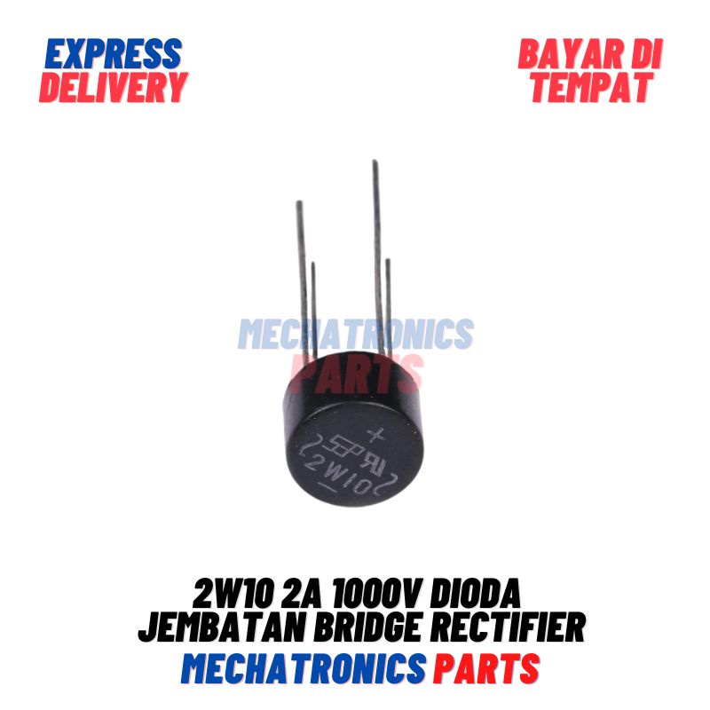 [SMC-0024] 2W10 2A 1000V DIODA JEMBATAN BRIDGE RECTIFIER DIODE