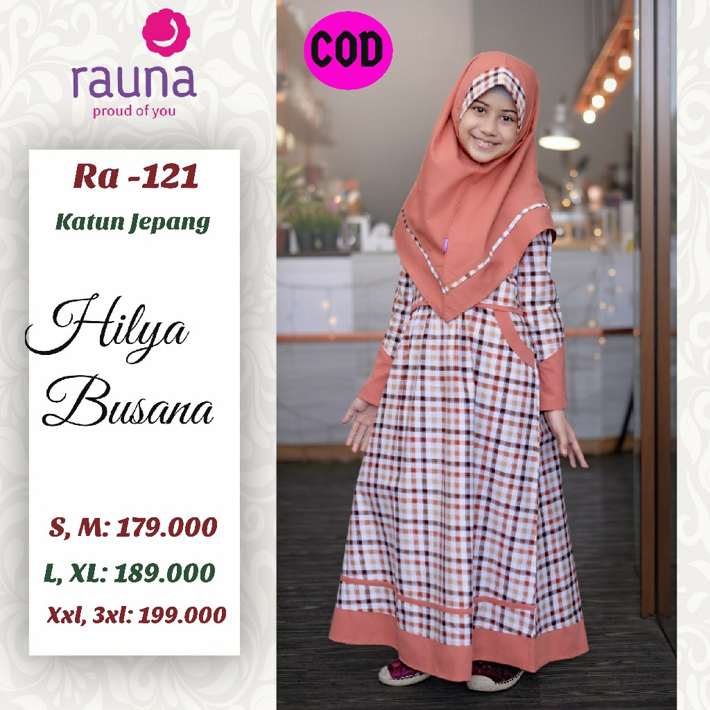 Baju Gamis Anak Perempuan / Ra -121 /Fashion Muslim