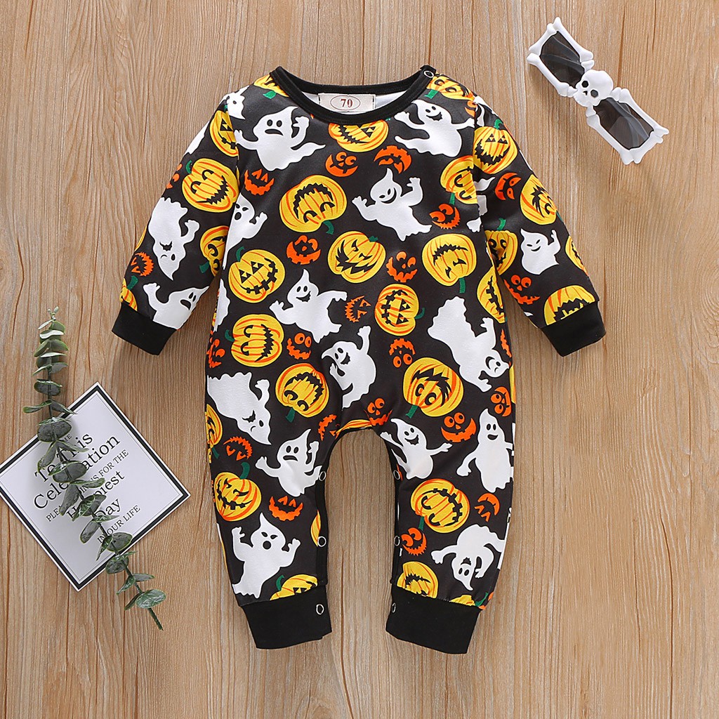 baby girl halloween romper