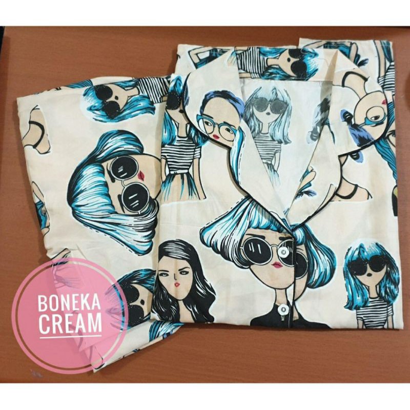 A4 piyama CP baju tidur wanita A
