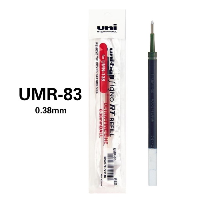 

TULIS-ALAT- UNI MITSUBISHI UMR-83 ROLLERBALL REFILL FOR UNIBALL SIGNO TIP : 0.38MM - BIRU -ALAT-