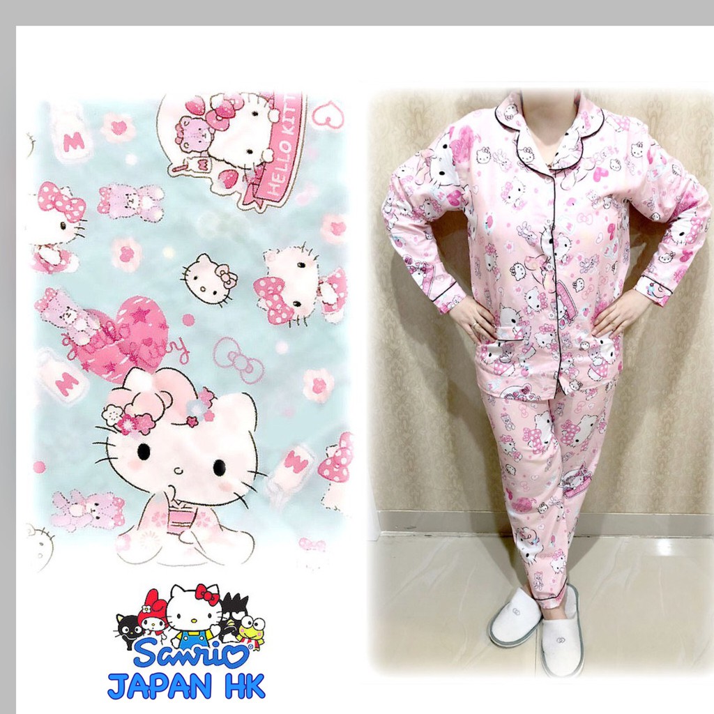 Piyama dewasa PP XL celana panjang baju panjang, katun jepang, fit to xl,motif UNICORN/HAMSTER/BEAR