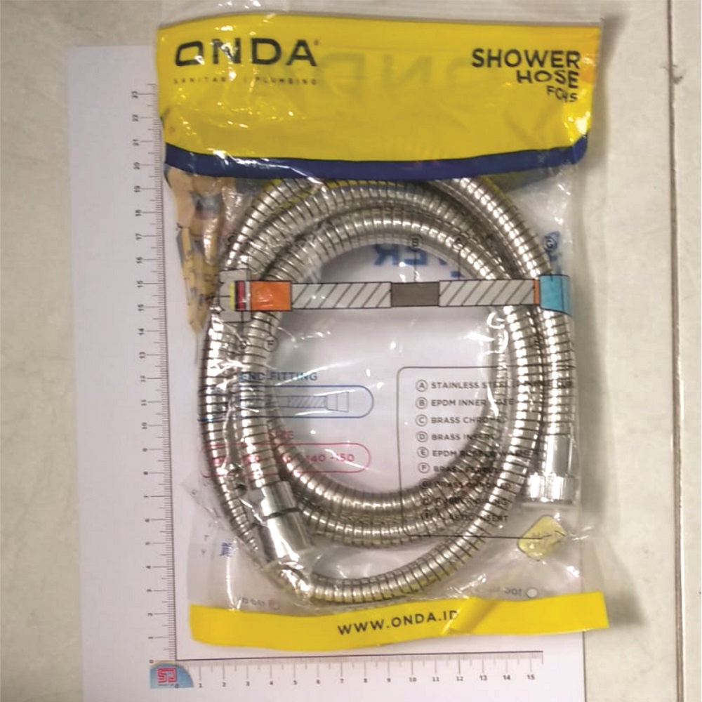 ONDA FCHS Flexible Shower Hose Selang Fleksibel 100cm / 120 / 150 cm