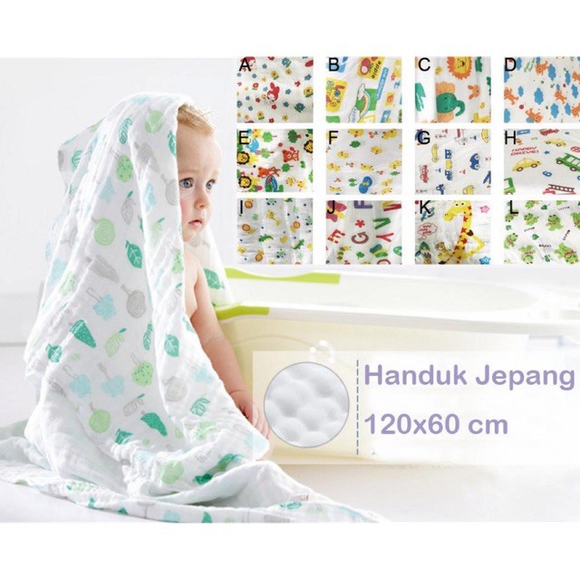 Handuk Jepang Premium - Handuk anak bayi/Handuk jepang Murah