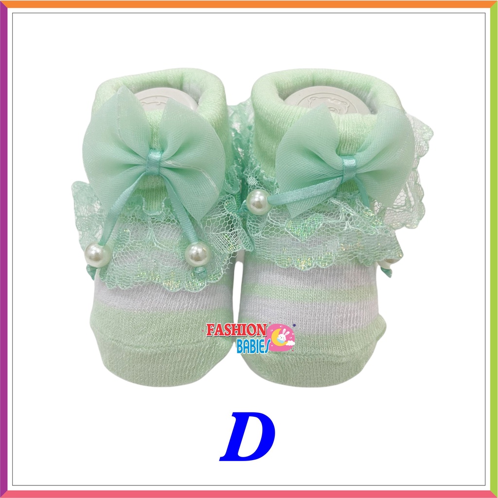 ❤ FashionBabies ❤ MAMIMU KAOSKAKI RENDA PITA / KAOS KAKI NEWBORN PREMIUM TEBAL