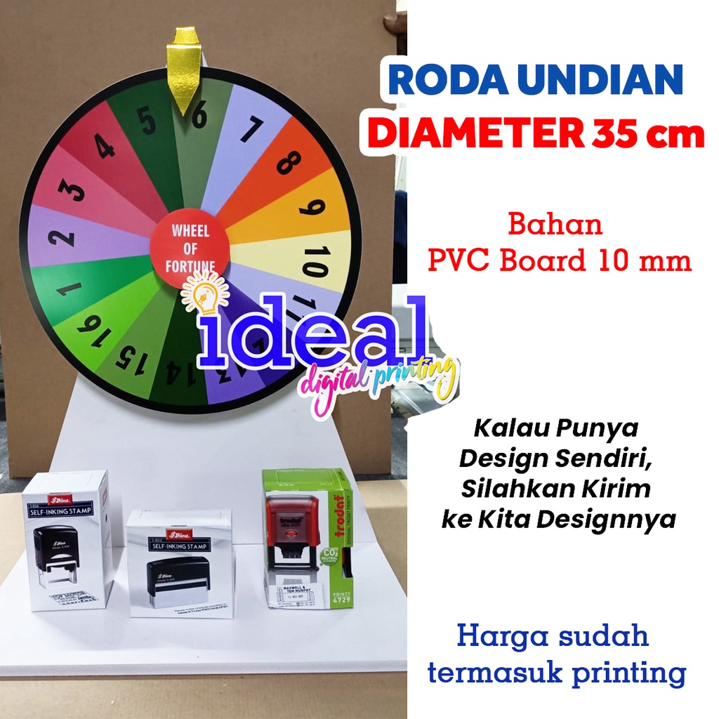 Roda undian Kecil Mini Meja / Roda keberuntungan / wheel of fortune / Roda hadiah