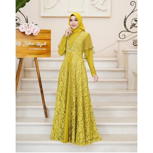 GAMIS PESTA BRUKAT LILAC GAUN PESTA MUSLIM READY SERAGAMAN BRUKAT SIZE JUMBO M L XL