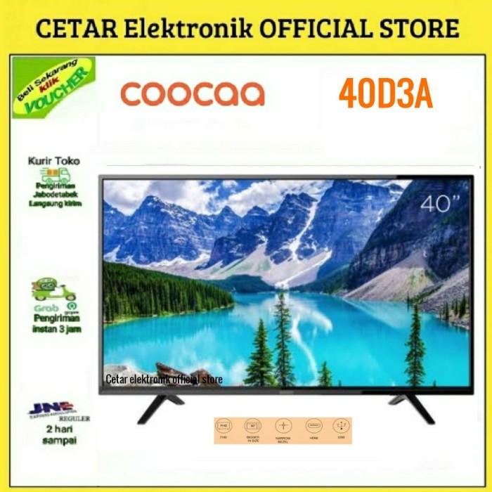 COOCAA LED TV 40 INCH FHD 40D3A garansi panel 3 thn new 2018