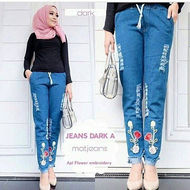 CELANA JEANS PANJANG WANITA TERBARU KEKINIAN