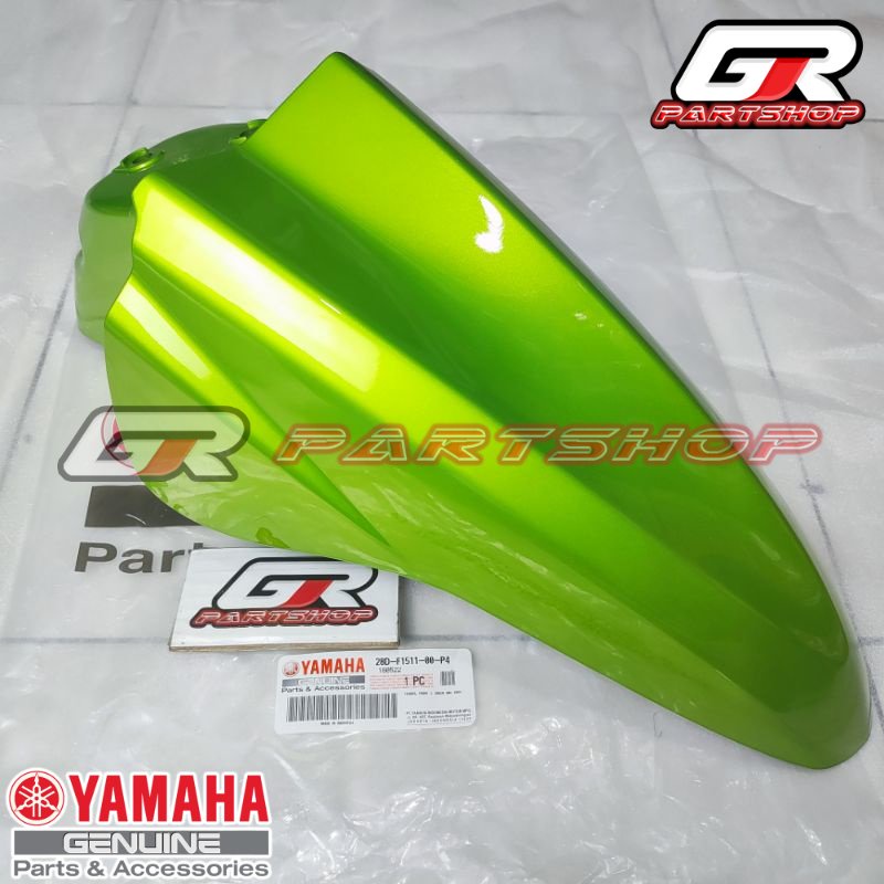 spakbor depan mio smile 28D hijau ori ygp original yamaha slebor fender front