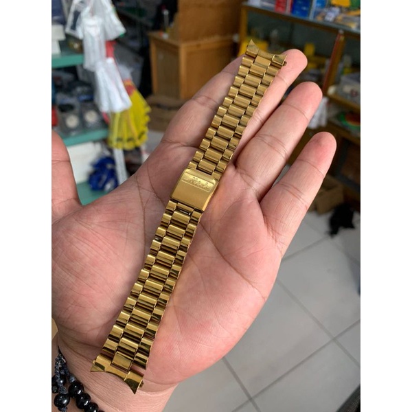 Strap Tali Jam Tangan Rante Gold mido 20MM