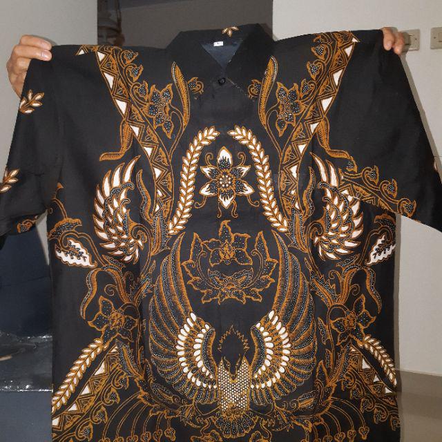 Astama Eksklusif Batik Solo Lengan Pendek Murah Bahan Katun Halus Batik Sogan Sragenan Full Furing