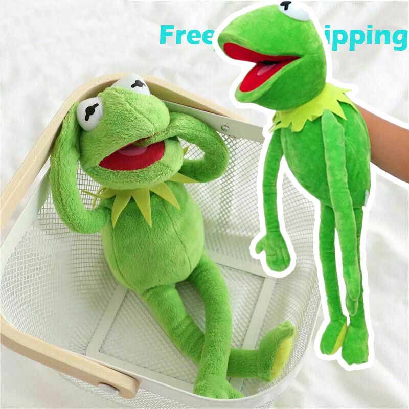 New 60cm Big Full Body Kermit the Frog Hand Puppet Soft Plush Toy Kids Xmas Gift Sesame Street