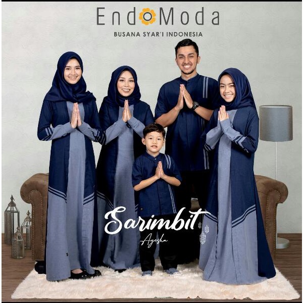 Sarimbit Keluarga Ayesha Gamis Anak Endomoda Best Seller 2022