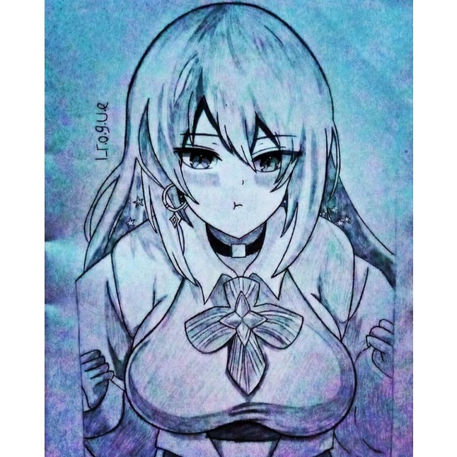 

sketch art vtuber hololive indonesia moona hoshinova