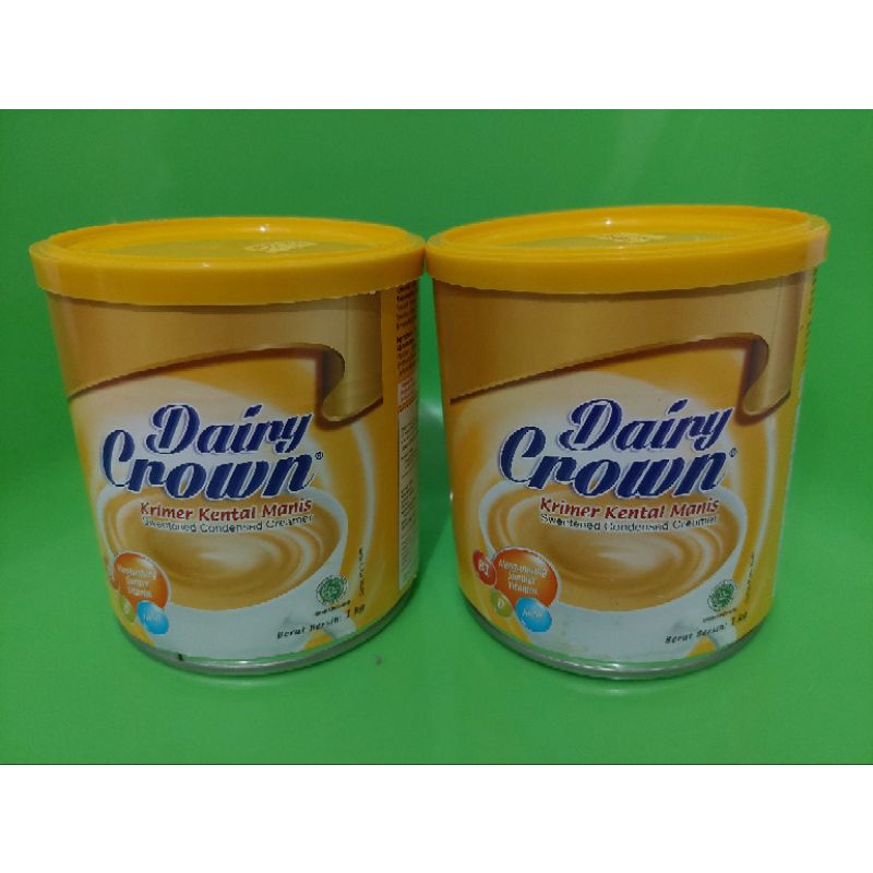 Susu Dairy Crown Kaleng 1 Kg / Susu Krimer Kental Manis / Susu Kental Manis