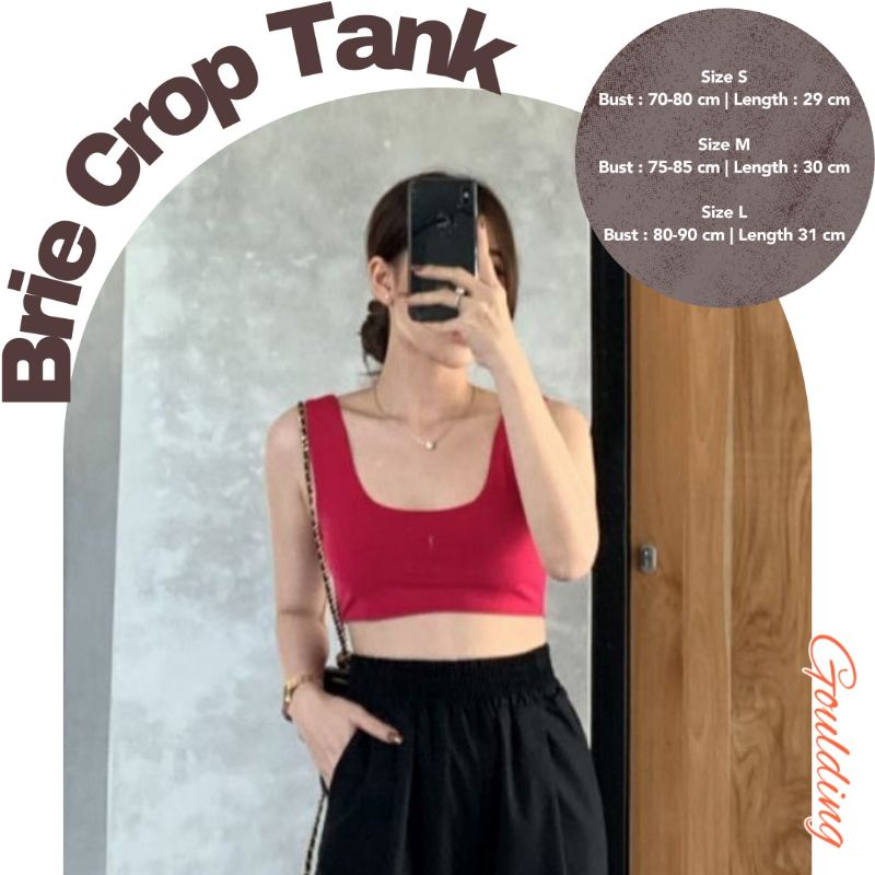 BRIE CROP TOP GOULDING OFFICIAL | TANKTOP CEWEK | TANKTOP WANITA | TANKTOP GOULDING | BAJU GOULDING