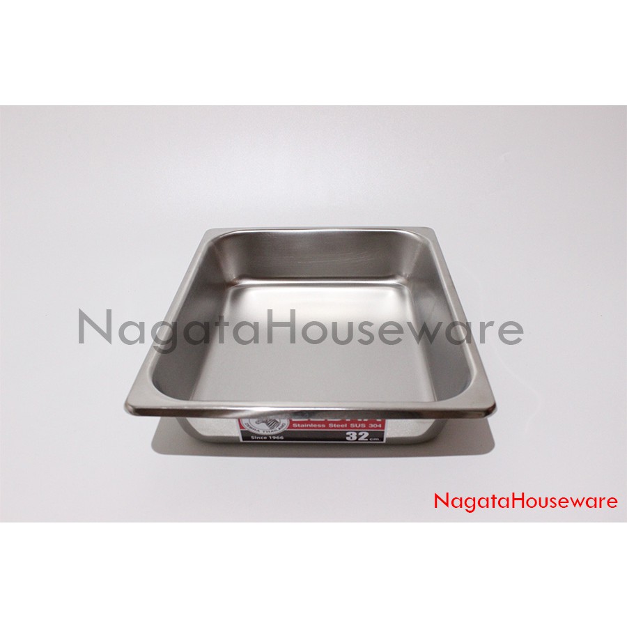 Nampan Sayur Stainless / Food Pan Zebra Stenlis / Food Pan Tebal / FoodPan Stanles Food Pan S 32cm Z