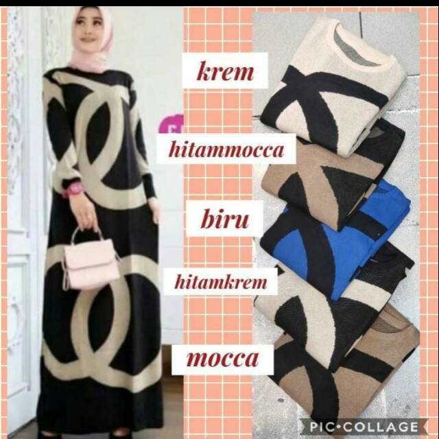 Gamis rajutan wanita