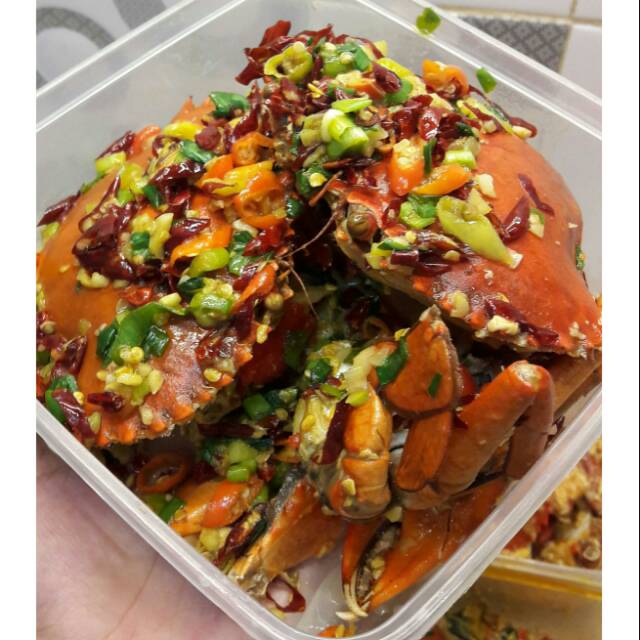 

Kepiting telur cabe garam