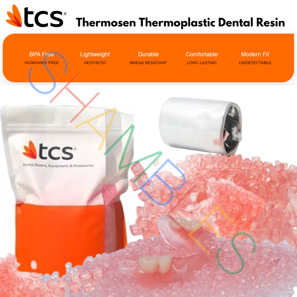 Jual Thermosen TCS Thermoplastic Comfort Systems Dental Resin gigi 500g