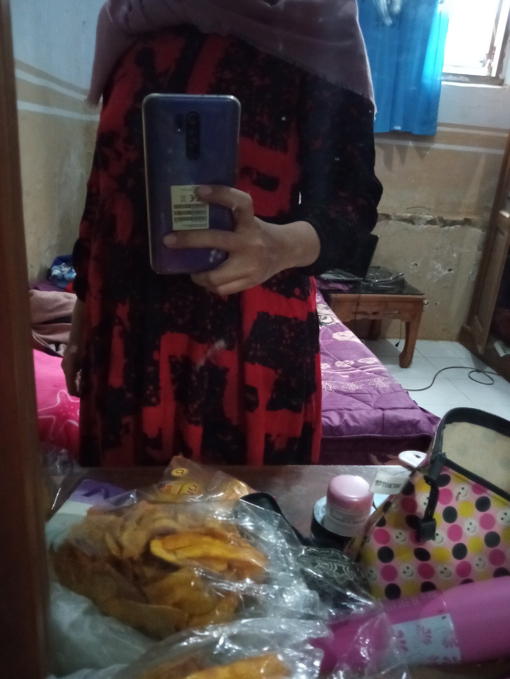 ( Size S ) Gamis Rainbow Rayon Super Busui 100% Batik Non Printing