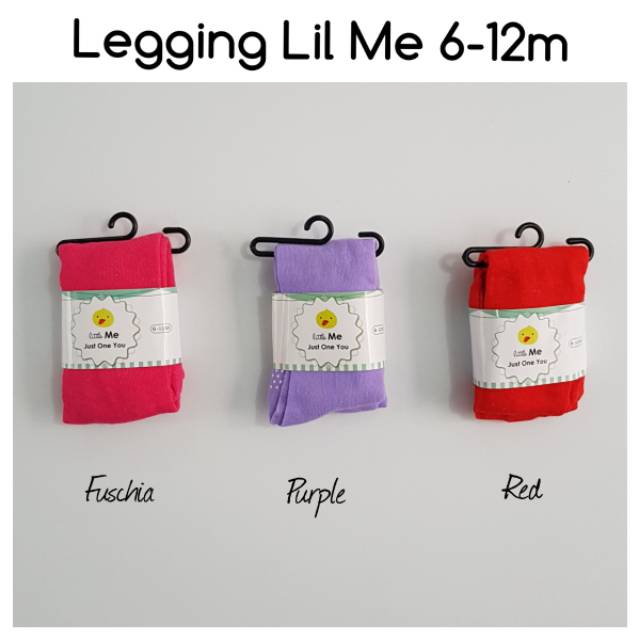 Legging Bayi Polos Lilttle Me 6-12 Bulan