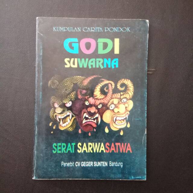 

Buku novel bahasa basa sunda - serat sarwasatwa - godi suwarna