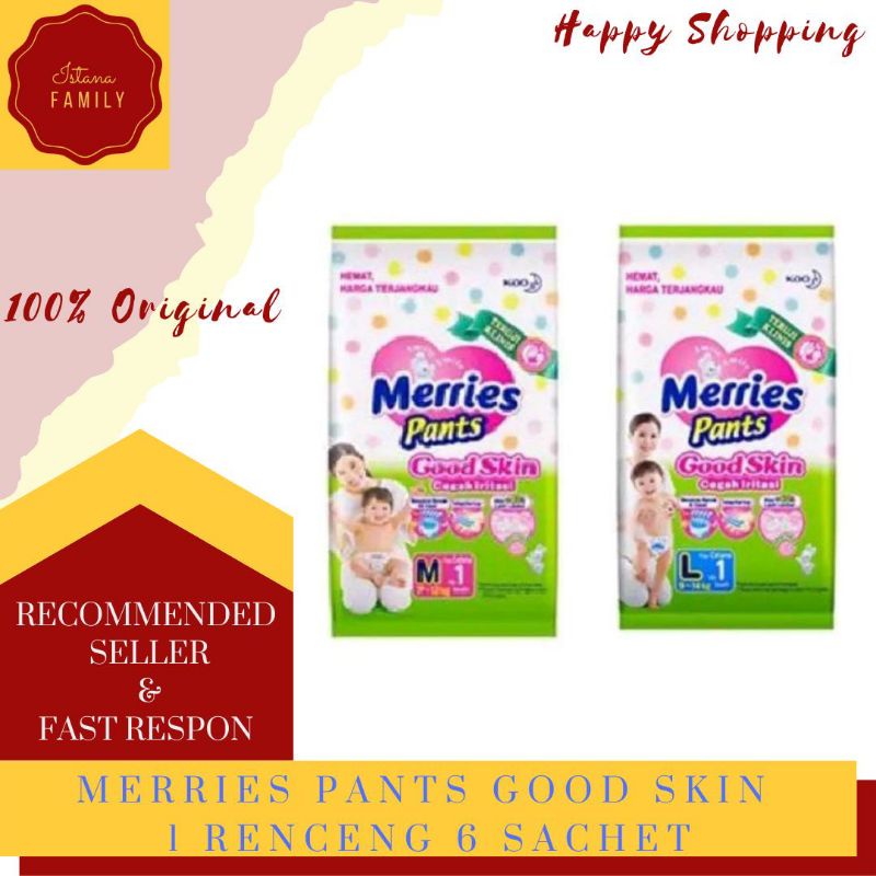 MERRIES PANT RENCENG ISI 6 SACHET