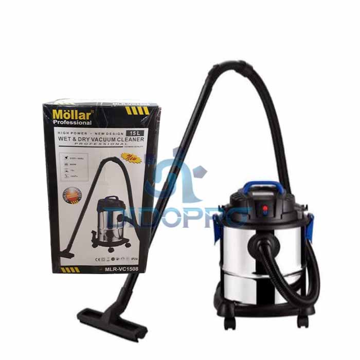 Vacuum cleaner Wet Dry 15Liter MOLLAR VC1508 Sedot Debu Basah Kering