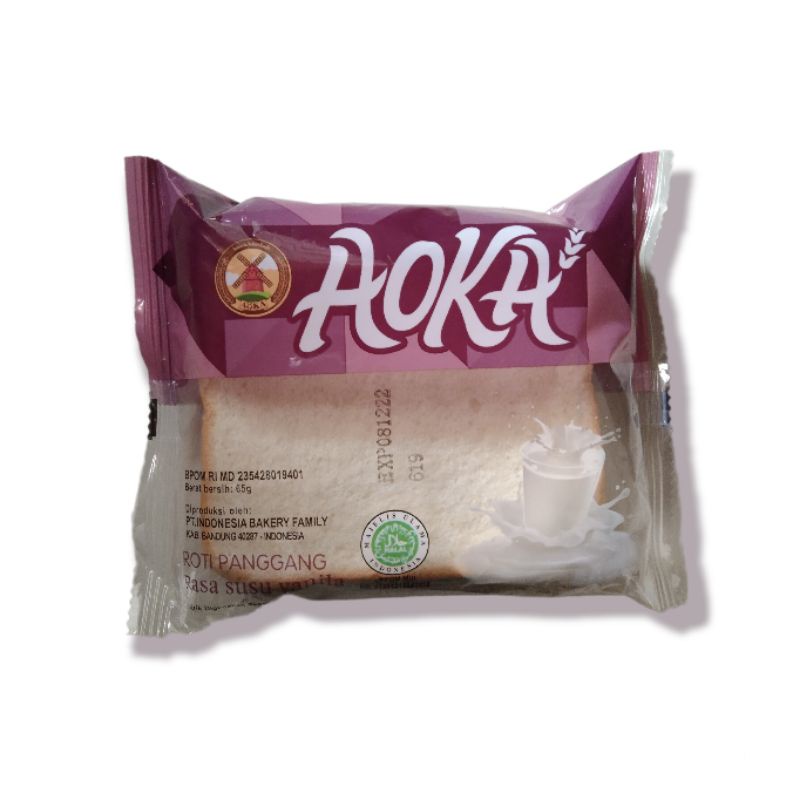 

Roti Panggang AOKA , rasa Susu Vanila