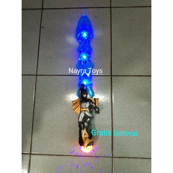Mainan pedang robot batman with laser
