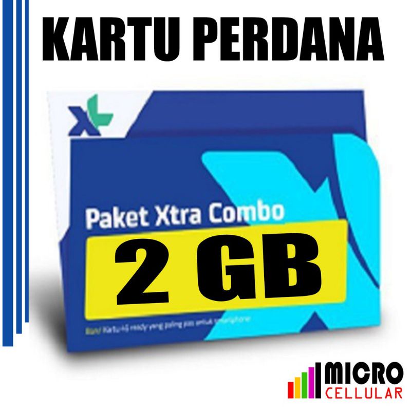 KARTU PERDANA KUOTA INTERNET XL 2 GB (7 HARI) 24 JAM